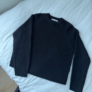 Zara Black Crewneck Sweater